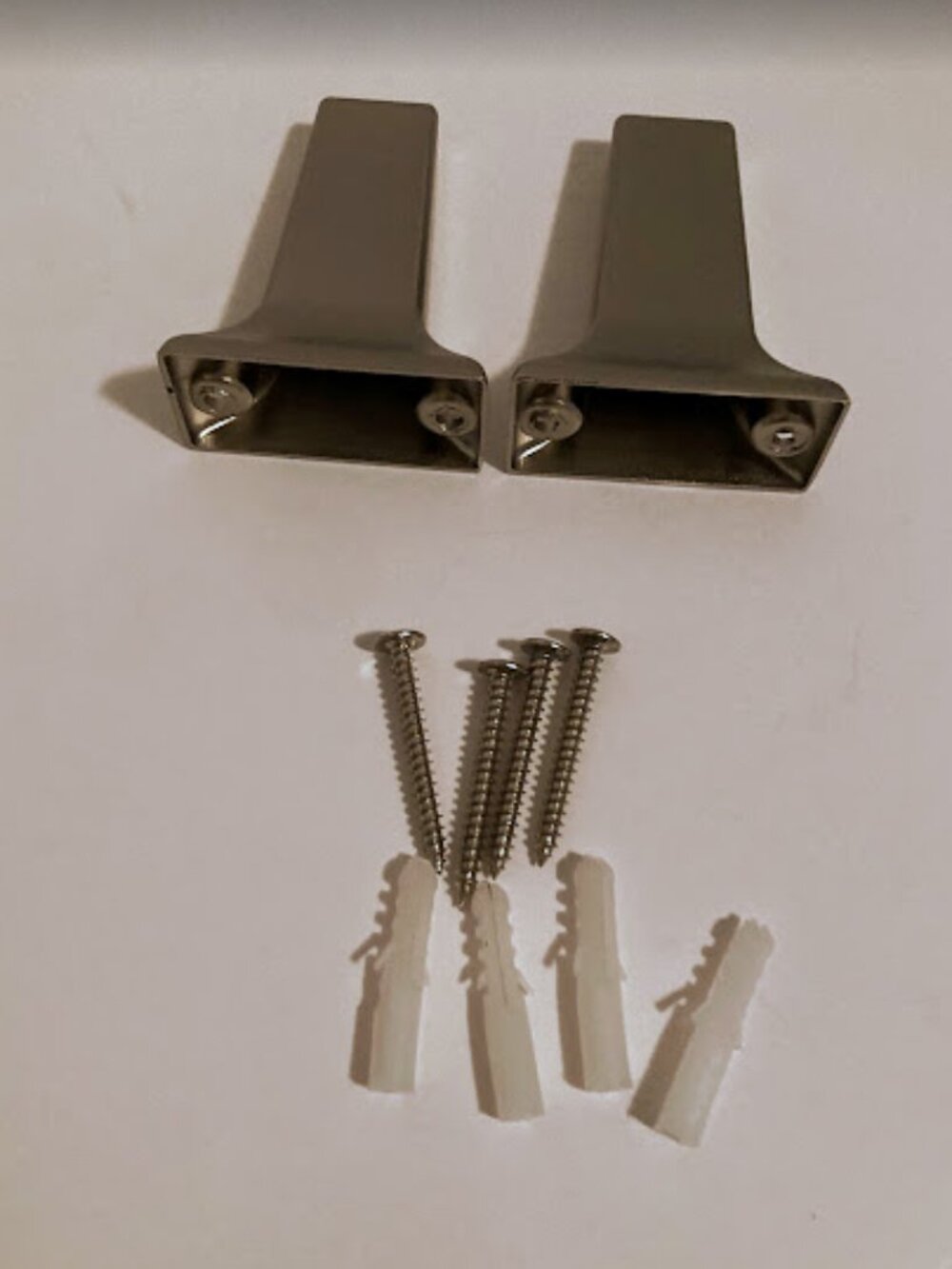 3/4" Towel Bar Brackets Satin Nickel #97173